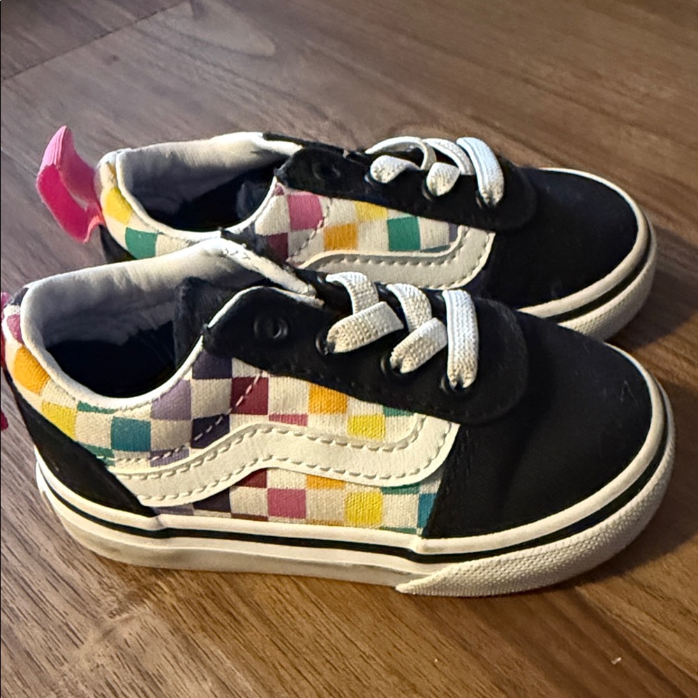Vans Kids' Colorful Checkered Sneakers